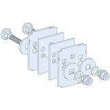 Schneider Electric LVS04641 PrismaSeT-P, Linergy BS, verbinding, horizontaal, voor raildoorsnede 80x5mm, 80x10mm, 100x10mm Verdeelkastaccessoire 1 stuk(s)