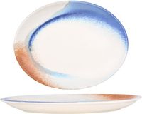 Bonna Serveerschaal - Kymen - Porselein - Multikleur - Ovaal - 31 cm - set van 2