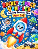 ROCKET Luniva Design Coloring Book: ROCKET & SPACE VEHICLES: Coloring Book for Kids Ages 3–5