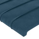 VidaXL Hoofdbord LED 80x5x78/88 cm velours bleu foncé