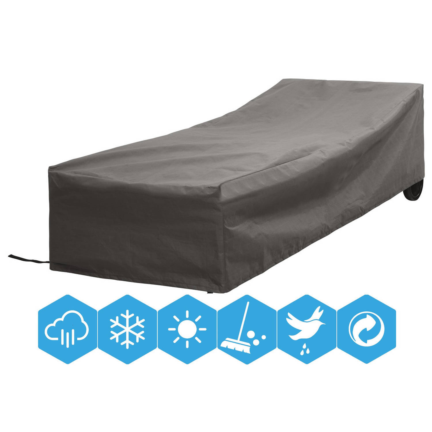 Atlantis Outdoor Weersbestendige Beschermhoes Ligbed 200 x 75 x 40 cm Premium Waterproof TUV Rheinland Gecertificeerd