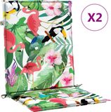 VidaXL Rugkussens 2 st oxford stof groen en roze