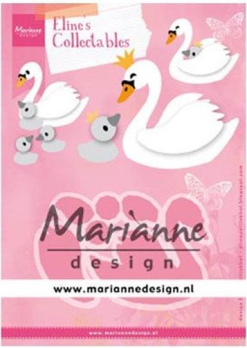 Marianne Design Collectables - snij- embosstencil - Eline's Zwaan