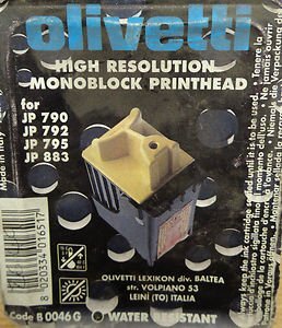 Olivetti B 0046G B0046G -monoblock printkop x zwarte inktcartridge JP 790 JP 792 JP 795 JP 883