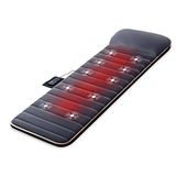 Snailax Tapis de massage avec 10 moteurs de vibration, coussin de massage avec chaleur, appareil de massage électrique pour tout le corps avec 4 coussins chauffants de thérapie, coussin de siège de massage, cadeaux pour hommes et femmes