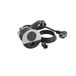 LEGRAND, Incara Disq 80, USB A+C oplaadstopcontact, kabeluitgang voor netwerkkabel, tafelstopcontact, inbouwstopcontact, meervoudige oplader, 15 watt, 2 m kabel, 2P+E-stekker, kleur: zwart/metaal.