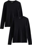 Next Heren Set van 2 thermische tops met lange mouwen - Blauw