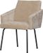 WOOOD Mount Eetkamerstoel met armleuning - 3D Chenille - Zand