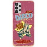 Samsung Galaxy A13 4G Retro disco bedrukt siliconen hoesje