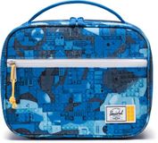 Herschel Pop Quiz Lunch Box Abstract Bricks Blue