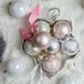 Merkloos / Sans marque Kaemingk B.V. Kerstballen 34x st - 3 cm - rood en champagne - kunststof