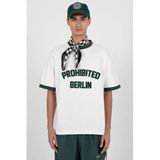 Prohibited Shirt 'Rush Contrast' donkergroen / wit