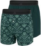 Adidas heren active 2P wijde boxershorts basic print groen