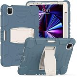 Vind met ondersteuning voor Samsung Tab A7 Lite 8.7 2021 T220/T225, duurzaam, hybrid, schokbestendig, resistent, drie lagen, siliconen beschermhoes voor kindertablet (Aciano Blue)