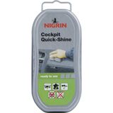 NIGRIN Cockpit-glanzende siliconen spons, snelle en eenvoudige verzorging, brengt frisse glans, 1 stuk, zwart