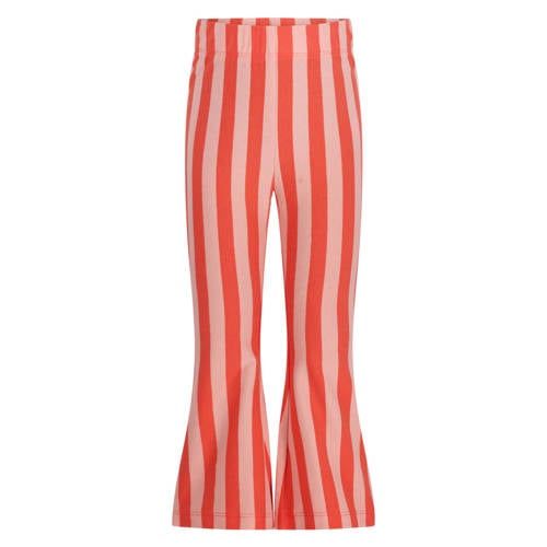The New Chapter flared gestreepte legging rood