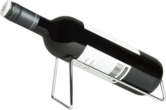 QUVIO Wijnrek voor 1 Fles - RVS - Zilver