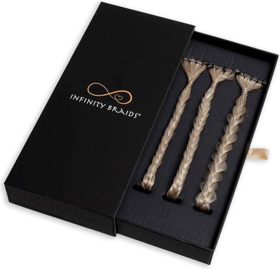 Infinity Braids - Infinity Braidies Mini Satin Caramel - Zwart