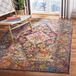 Safavieh Daevon Area Rug, Woven Polypropylene Rug in Navy/Light Blue, 90 X 150 cm