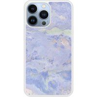 Apple iPhone 13 Marbre bleu Verstevigd hoesje met sublimatie bedrukking