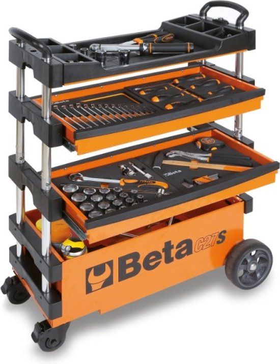 Beta C27S-G Inklapbare Mobiele gereedschapswagen - 2 laden