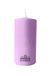 Kaars diameter 7 cm hoogte 15 cm - violet poeder