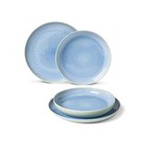 Villeroy & Boch Crafted Dinner Plate Set - Blue Porcelain - 4 Pieces