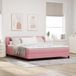 Prolenta Maison Exclusive - Lit À Ressorts Avec Tête De Lit Rose 180 X 200 Cm Velours