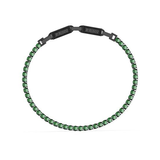 GUESS Eternity Heren Armband Staal - Zwart