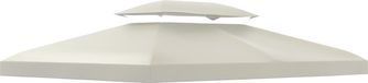 Outsunny Toit de remplacement - Crème - 3x3/3x4m