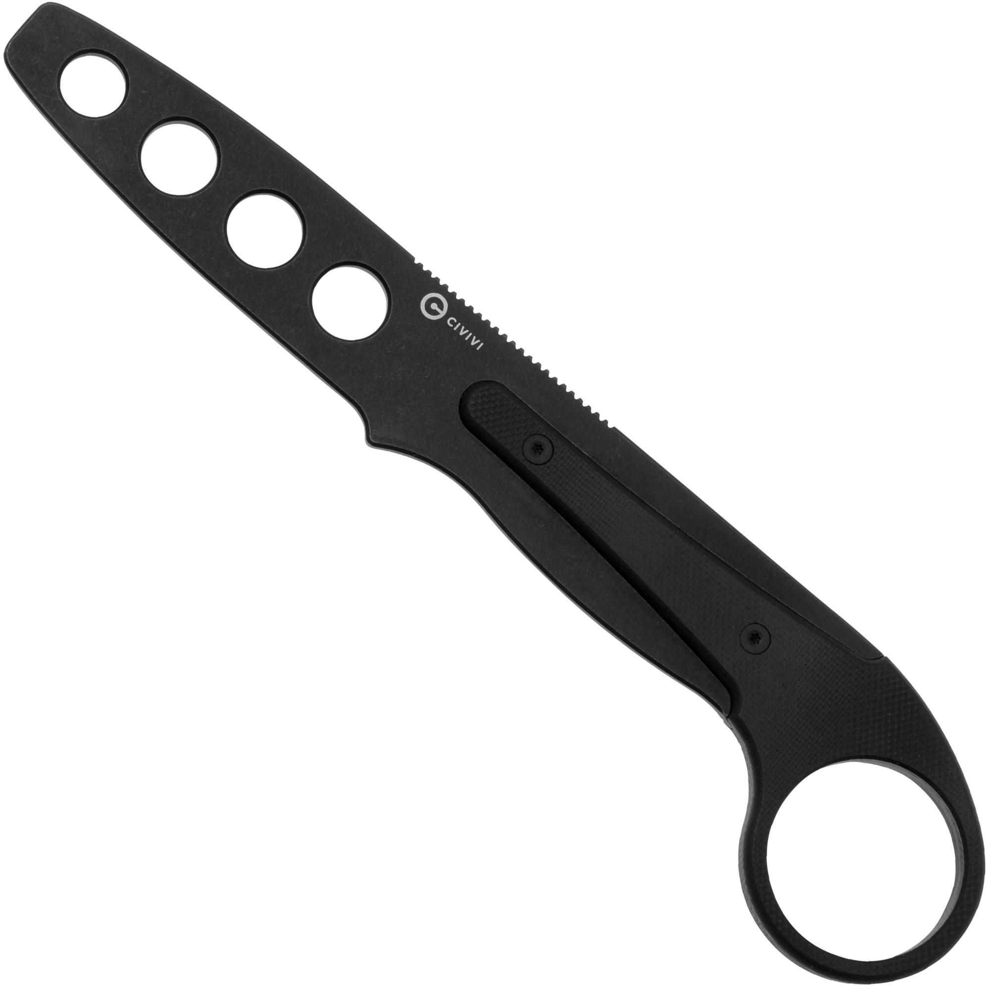 CIVIVI Varius C22009C-1 - Black G10 Ring Handle - Training Knife