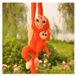 Mascot singe en peluche avec bébé orange 90 cm