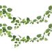 Chaks Kunstplant/Hangplant Slinger - 2x - Klimop/Pothos - Groen - 180 cm - Lang - Planten Guirlandes