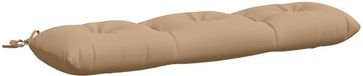vidaXL Bankkussen VIANEN 100% Polyester Zand 130 x 30 x 12 cm