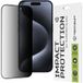 Techsuit Film de protection d'écran Privacy pour Apple iPhone 15 Pro, Verre trempé, Full Glue, 111D