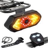 EBUYFIRE Feu arrière de vélo avec clignotants et télécommande, 5 modes, IPX4
