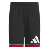 adidas heren Adidas Basketball Badge Of Sport Short Shorts, black/red, XXL