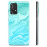 Samsung Coque Samsung Galaxy A52 5G, Galaxy A52s en TPU - Marbre Bleu