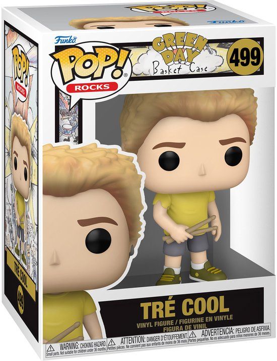 Funko Green Day Tre Cool (Basket Case) (Pop Rocks) Vinyl Figur 499 Unisex Funko Pop!