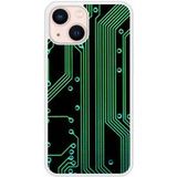 Apple iPhone 13 Texture circuit geek Verstevigd hoesje met sublimatie bedrukking