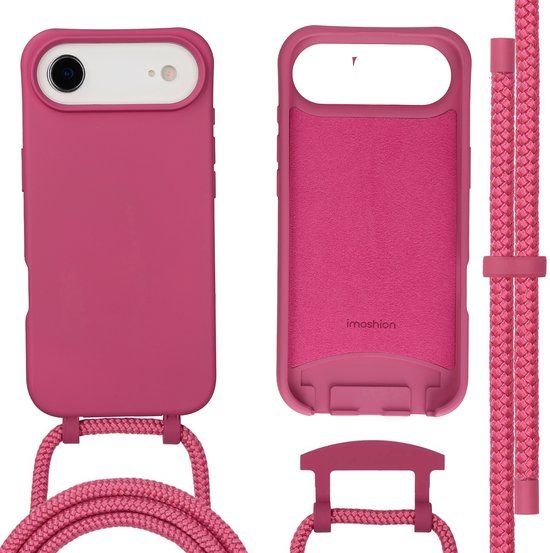 imoshion Color Backcover met afneembaar koord met MagSafe voor de Apple iPhone Air - Raspberry