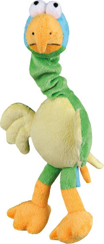TRIXIE Pluche Vogel Met Dierengeluid - 30 cm - Groen