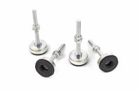 HBM 4-Delige Set Stelvoeten M12 Draad - 125 Kg. Per Stuk