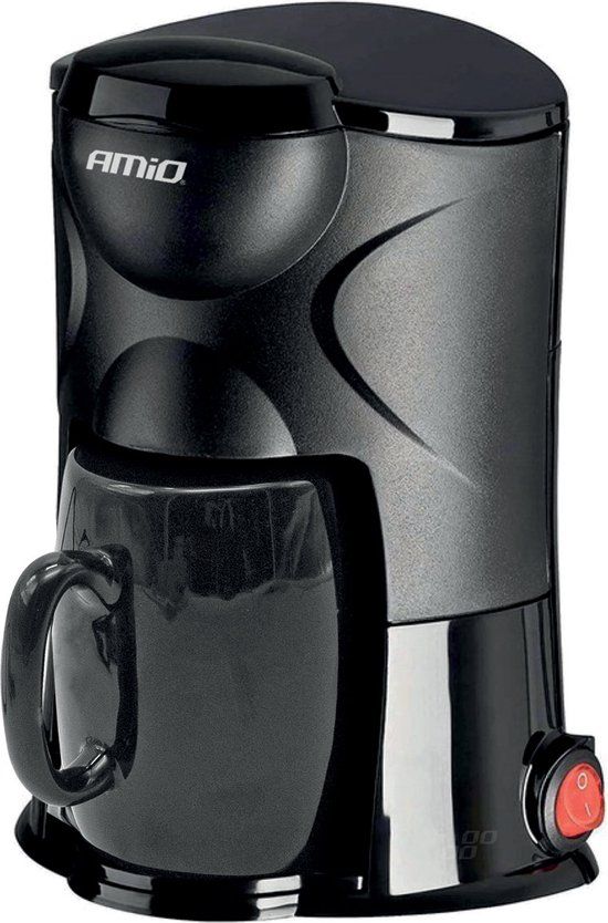 AMiO Koffiezetapparaat Auto Koffiezetter met Mok (12v/170w) Zwart met Contraplug