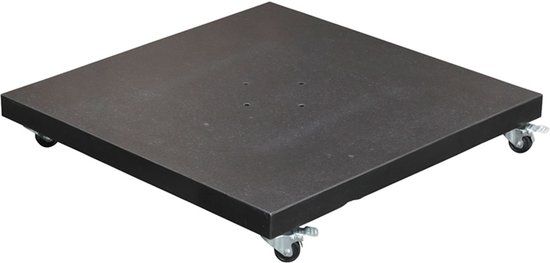 Garden Impressions Special Hawaii Granieten Parasolvoet - 90kg - Zwart Gepolijst - Verrijdbaar