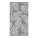 Fusion Grey Leaf Handdoek, 50 x 90 cm, 100% katoen, superzacht, tropische palmprint, Matteo Collection