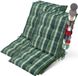 Beautissu Sun-NL Set van 7 Premium Lage Rugleuning Kussen 100x50 cm - UV-bestendig & 8cm Dik Kussen Tuinstoelkussen Antislip Bevestigingsbanden Stevige Stof Groen Ruit Gestreept