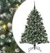 vidaXL Kunstkerstboom Groen 150 cm PVC en Plastic en Staal