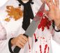 Fiestas Guirca Horror mes met bloed - 42 cm - kunststof - vleesmes - Halloween accessoires