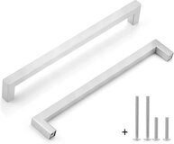 Handgreep RVS Vierkant 20,4cm | Zilver | 1 stuk(s)